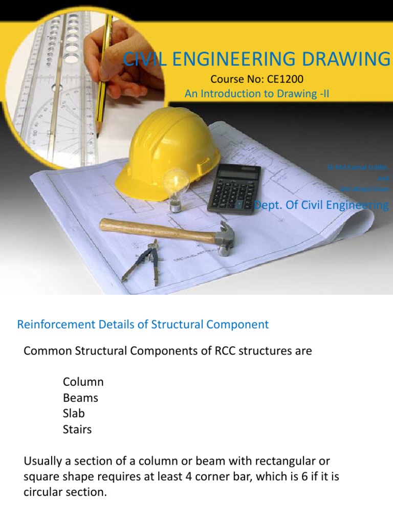 Civil Engineering Drawing: An Introduction To Drawing - II | PDF | Beam ...