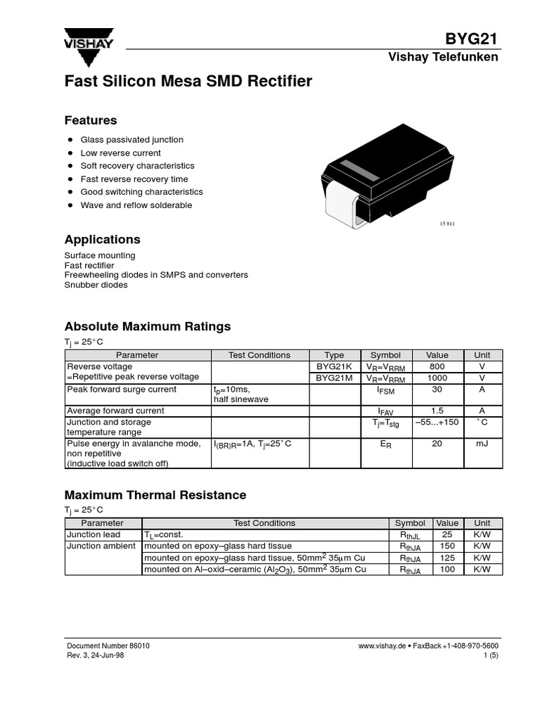 BYG21 diode .pdf Diode Rectifier