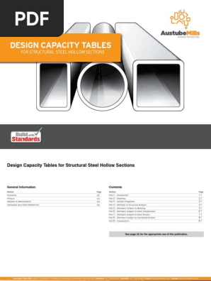min One Steel Hollow Section DCT | PDF | Strength Of Materials