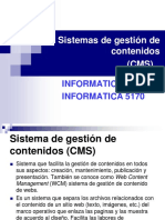 Sistema de Gestión de Contenidos CMS
