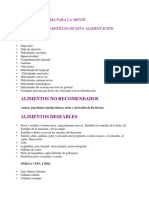 Nutrición óptima para la mente: Alimentos que benefician la salud mental