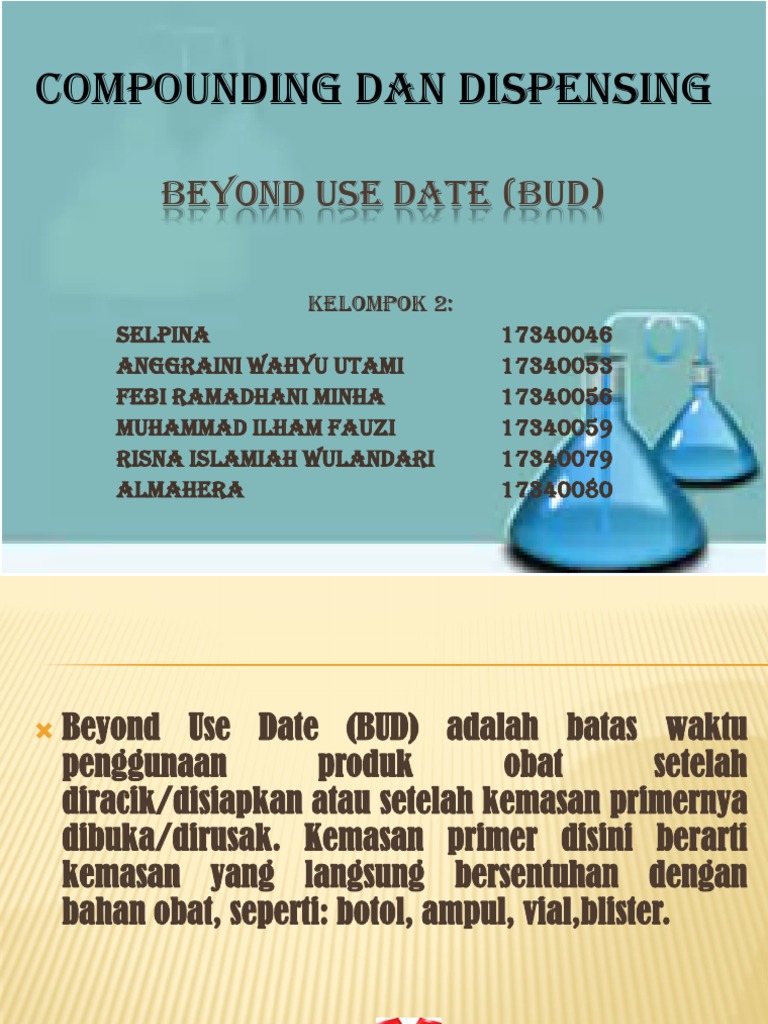 Ppt Beyond Use Date (BUD)
