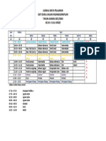 Jadwal Mata Pelajaran