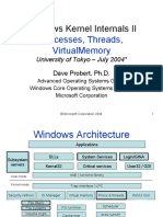 Windows Kernel Internals Ii: Processes, Threads, Virtualmemory