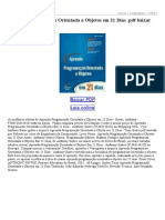 Aprenda Programação Orientada A Objetos em 21 Dias PDF