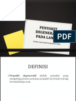 Penyakit Degeneratif Pada Lansia