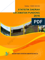 Statistik Daerah Kecamatan Pundong 2016