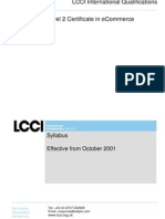 LCCI International Qualifications: For Further Information Contact Us