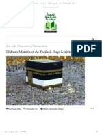 Hukum Membaca Al-Fatihah Bagi Makmum - Pusat Kajian Hadis