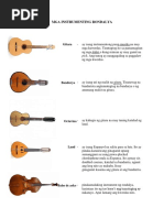 Mga Instrumento NG Rondalla | PDF