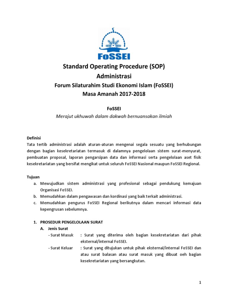 Sop Surat Menyurat