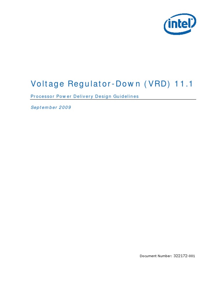 Intel® Core™ Voltage Regulator-Down (VRD) 11.1 - Processor Power ...