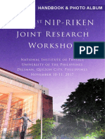 Handbook of The 1st NIP-RIKEN Joint Research Workshop