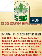 SSC CHSL Recruitment Notification 2017 - 18