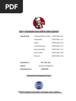 Download KFC - Facility Location and Layout Operation Management Project by Muhammad Muavia Khan SN36494124 doc pdf