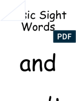 Basic Sight Words Part 1