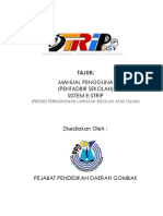 Manual Pengguna Sistem e STrip Pentadbir Sekolah