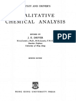 Qualitative Chemical Analysis PDF