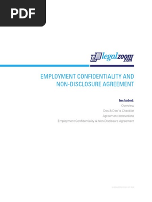 Employee Nda