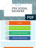 Aspek Sosial Ekonomi: By: Dwi Ayu Pratiwi