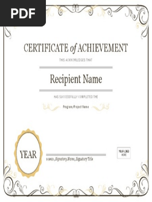 Certificate of Achievement