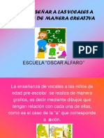 Cómo Enseñar A Las Vocales A Los Niños