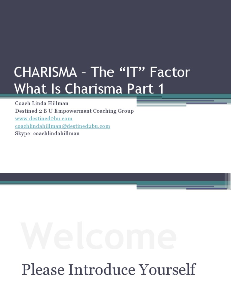 Charisma: Discover Your 