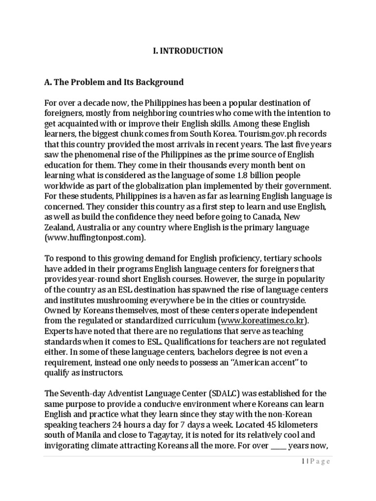 Improving ESL Curriculum for Koreans | PDF | Curriculum | English As A ...