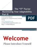 CHARISMA - The "IT" Factor Maximizing Your Adaptability