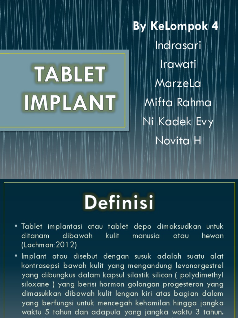 Tablet Implant