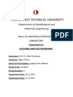 Middle East Technical University: Department of Metallurgical and Materials Engineering