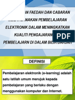 Bincangkan Faedah Dan Cabaran Melaksanakan Pembelajaran Elektronik Dalam