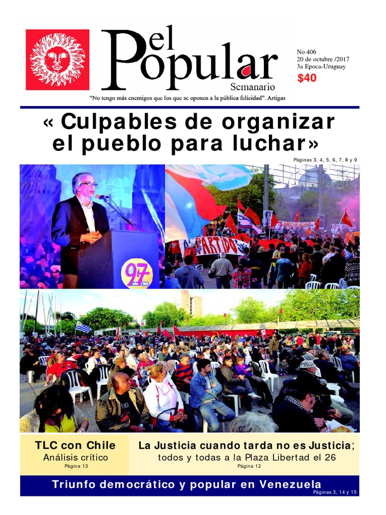 El Popular 406 Órgano de Prensa Oficial del Partido ...