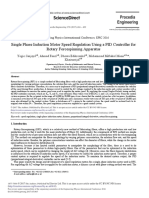 Sciencedirect: Single Phase Induction Motor Speed Regulation Using A Pid Controller For Rotary Forcespinning Apparatus