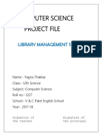 Library Management System Project