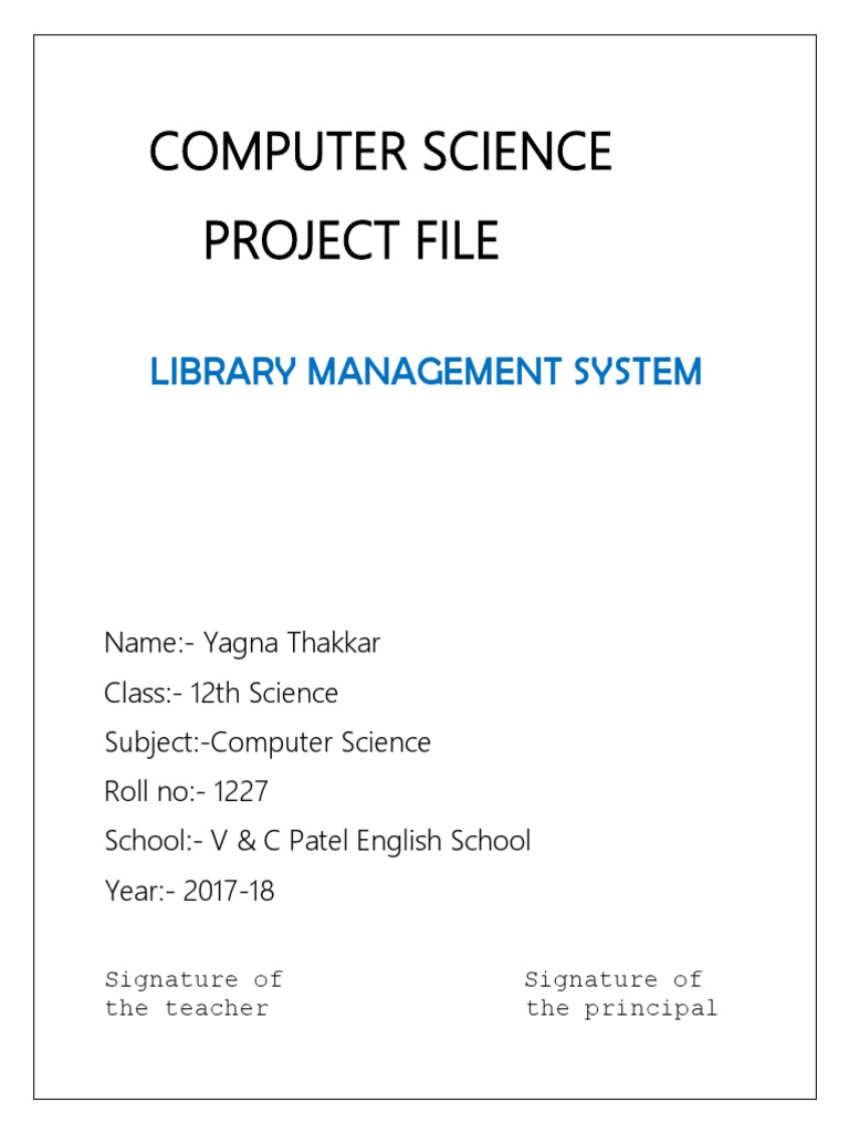 Library Management System Project | PDF | C++ | Models Of Computation