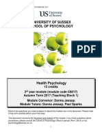 C8017 Health Psychology Module Handbook 2017-18 Checked by Office