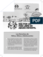 Brochure Sobre Los Derechos y Deberes de Los NNA Por La Red de Niños, Niñas y Adolescentes Por Un País Libre de Abuso Infantil