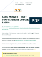 Ratio Analysis - Most Comprehensive Guide (Excel Based)