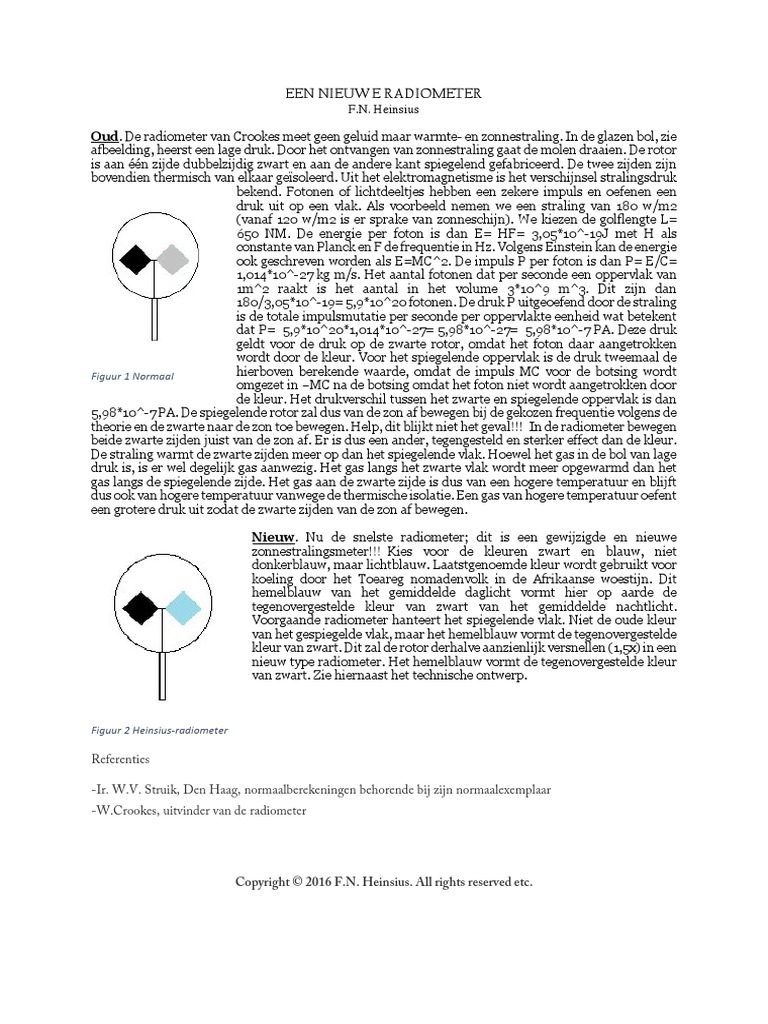 Een Nieuwe Radiometer | PDF