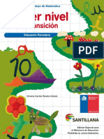 Cuaderno de Trabajo Matematica NT1 Santillana