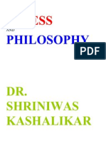 Stress and Philosophy Dr. Shriniwas Kashalikar