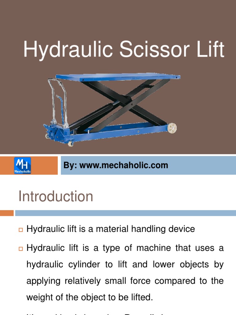 Hydraulic Scissor Lift | PDF | Bending | Elevator