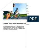 Summer Sport in The SalzburgerLand en