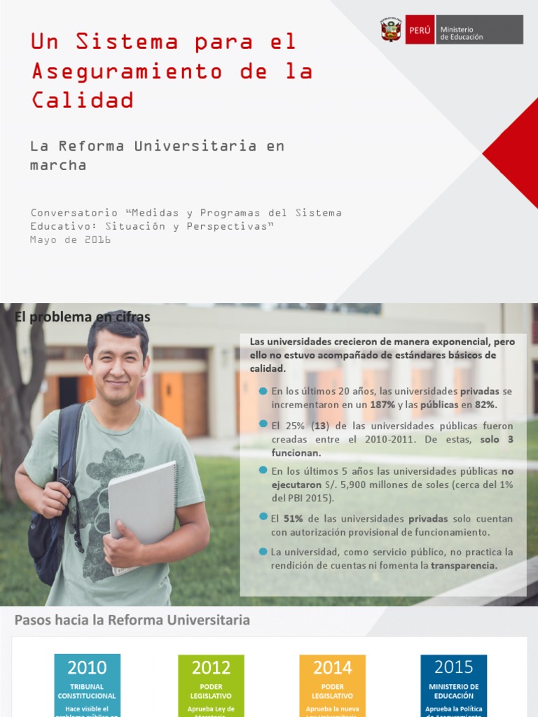 Sistema de Aseguramiento de La Calidad PDF | PDF | Universidad pública ...