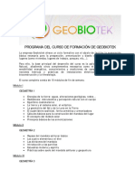 Programa de Formación Geobiotek