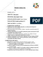 Proiect Didactic, Cerc