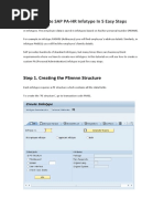 How To Create SAP PA-HR Infotype