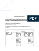 Plan de Intervención Psicopedagógica