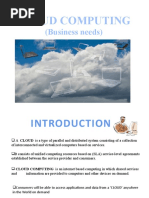 Cloud Computing: (Business Needs)